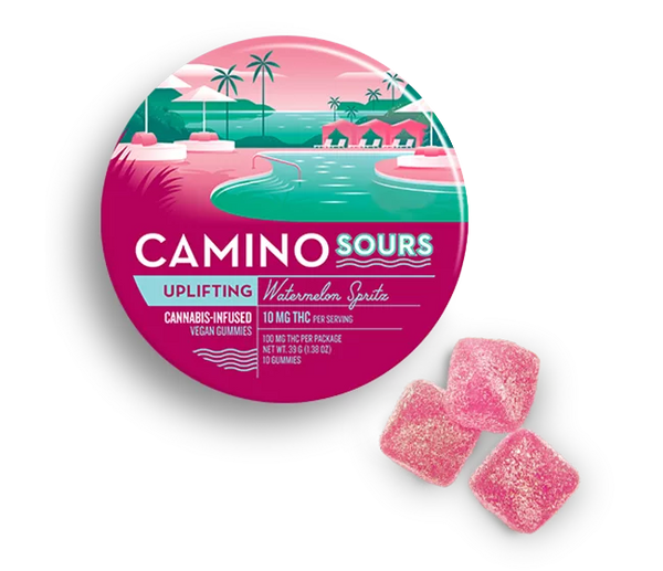Camino Sours Watermelon Spritz 'Uplifting' Gummies – 10mg Delta-9 THC