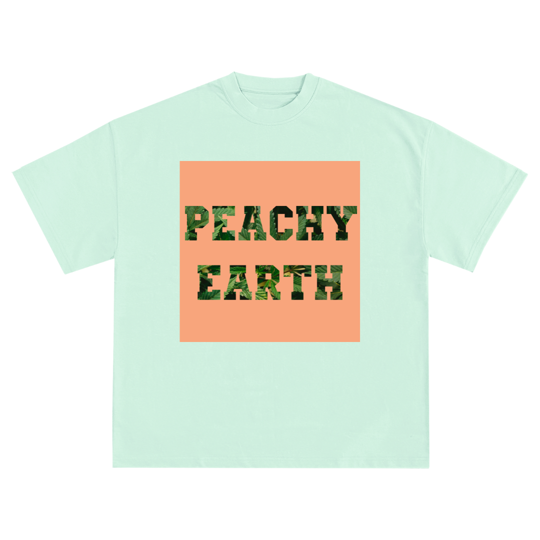 Peachy Earth Leaf Tee