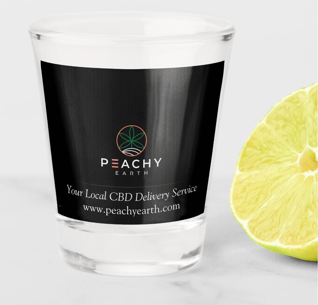 Peachy Earth Shot Glass