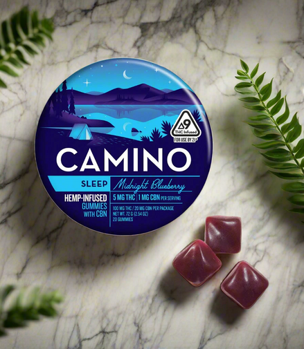 Camino Sleep – Midnight Blueberry Gummies | 5mg THC : 1mg CBN