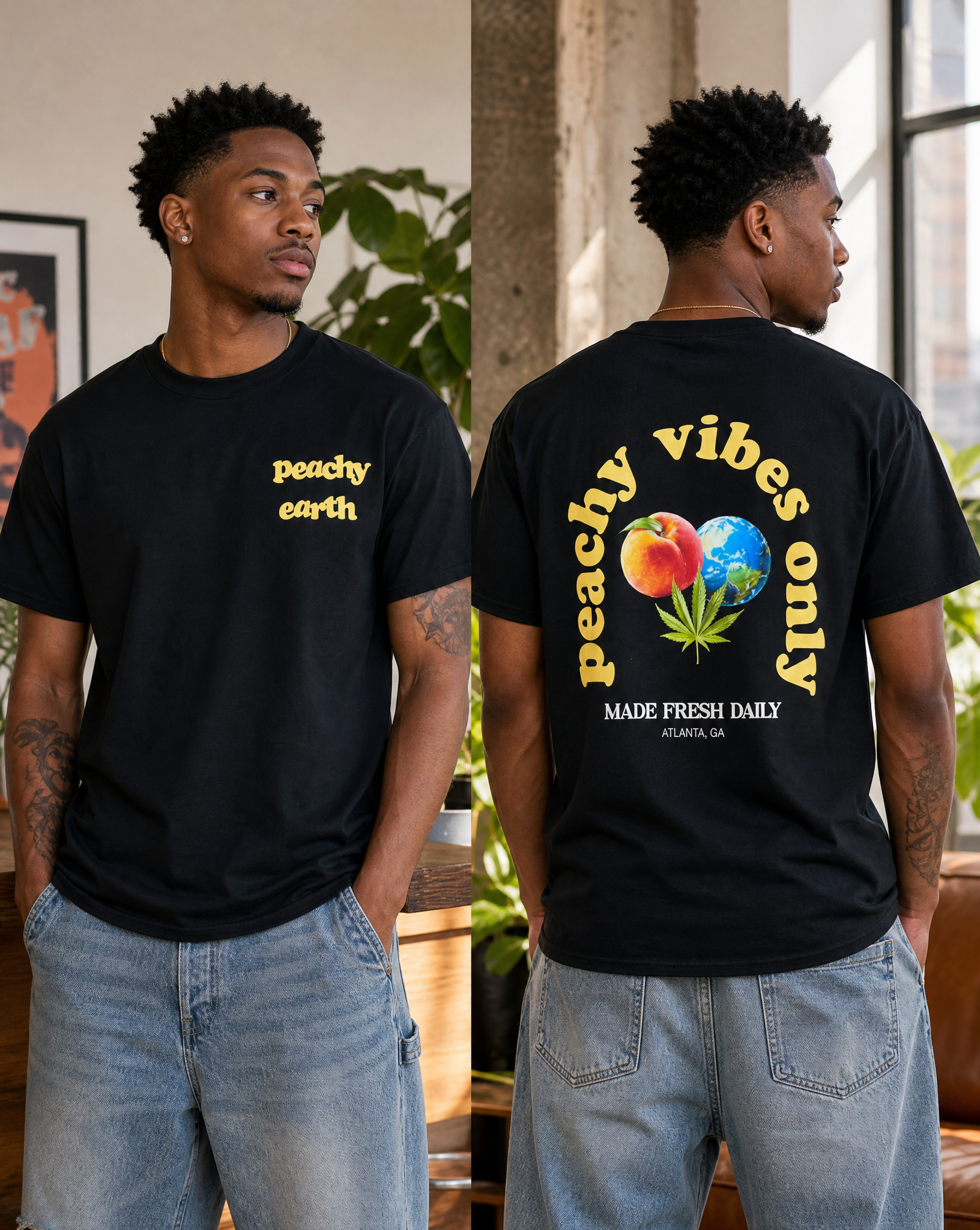 Peachy Earth "Peachy Vibes Only" Tee