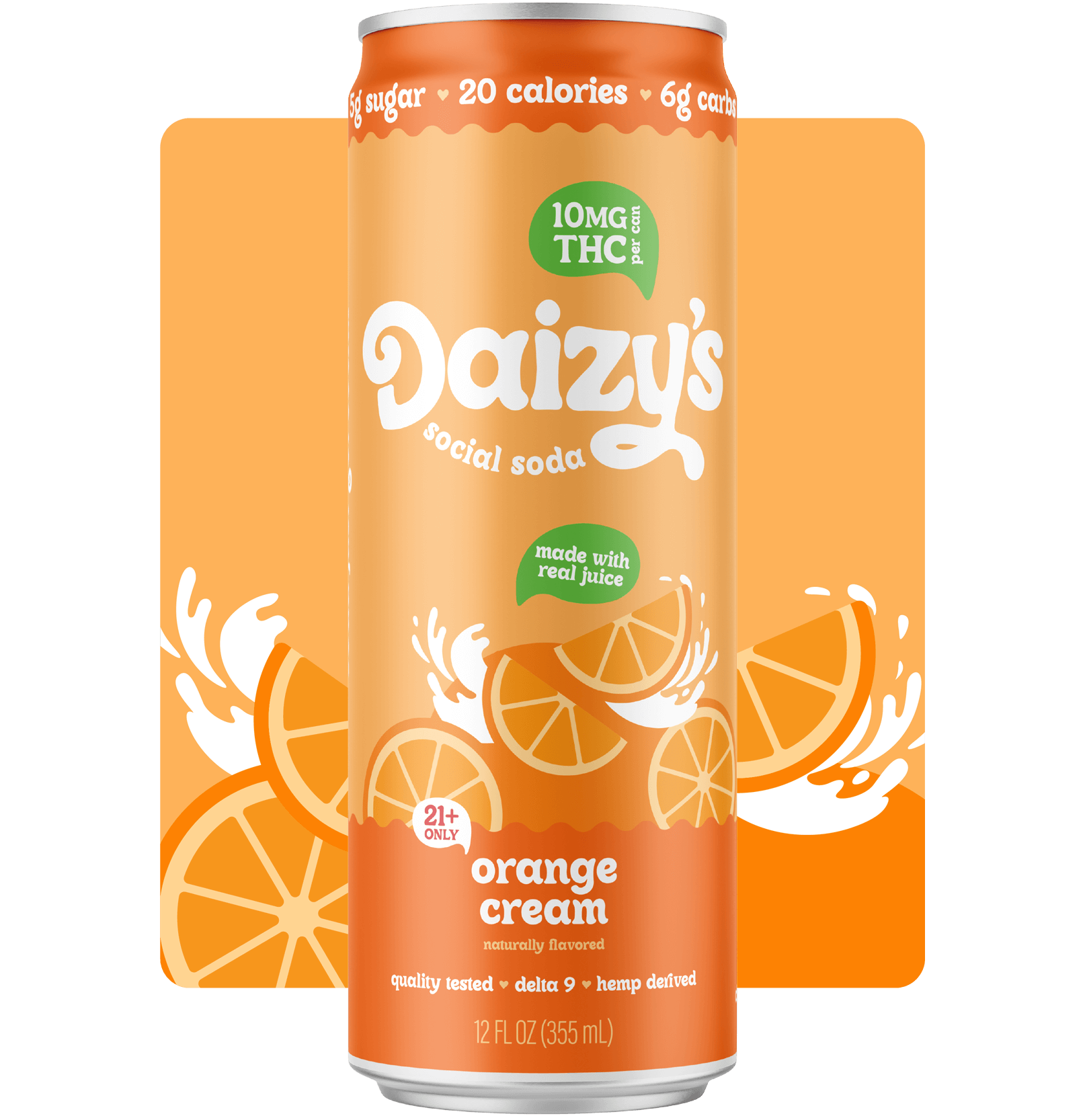 Daizy's 10mg THC Social Soda – Peachy Earth Daizy's 10mg THC Social Soda – Peachy Earth