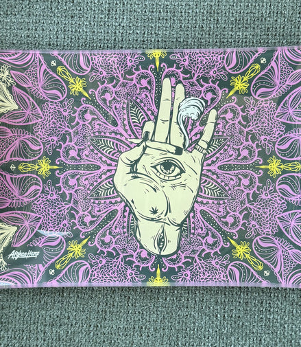 Afghan Hemp Glass Rolling Tray