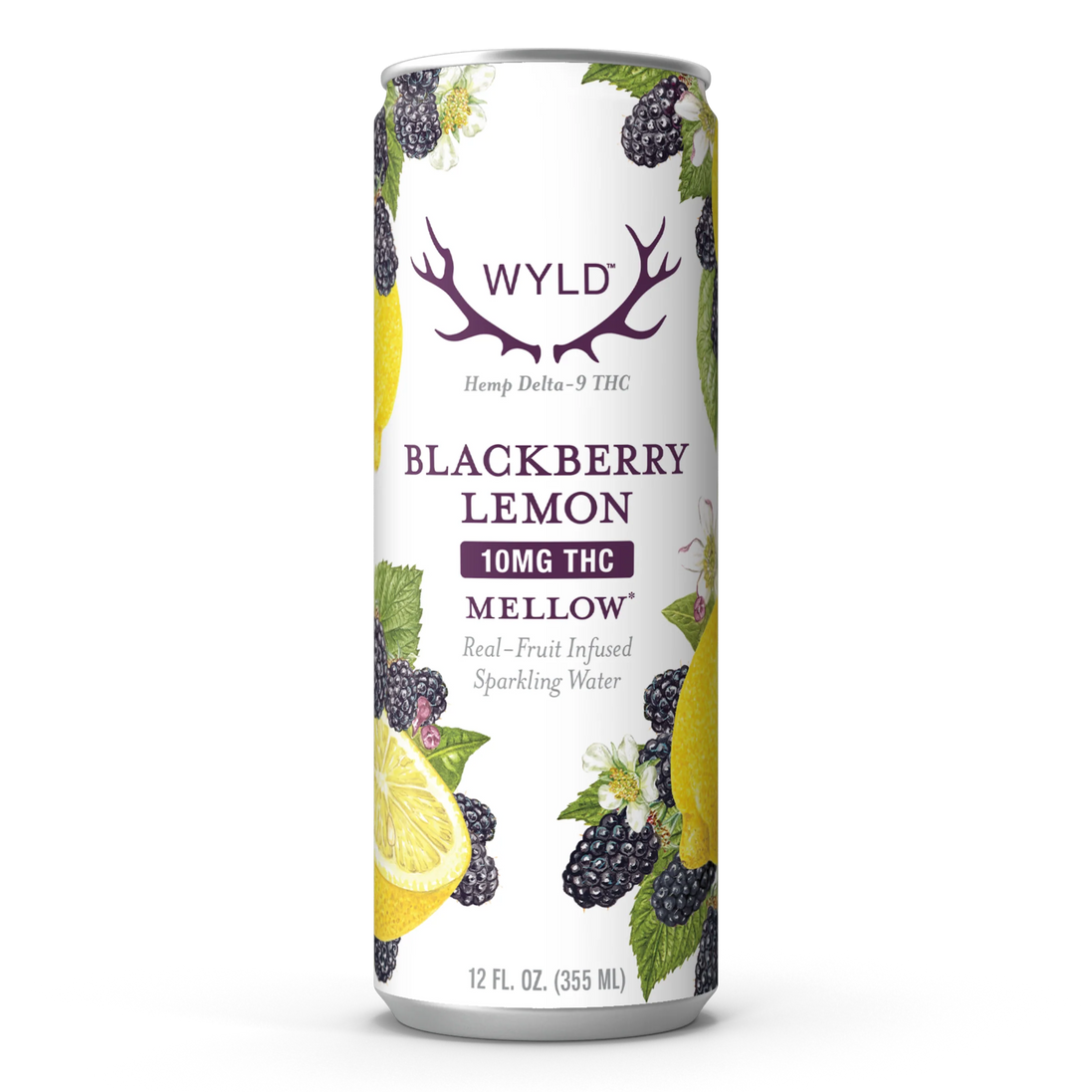 Wyld Blackberry Lemon THC Sparkling Water | Mellow