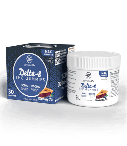 Cannabis Life Delta-8 Gummies – (30ct) 1500mg - Max Strength