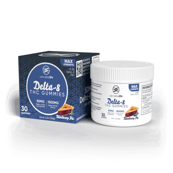 Cannabis Life Delta-8 Gummies – (30ct) 1500mg - Max Strength