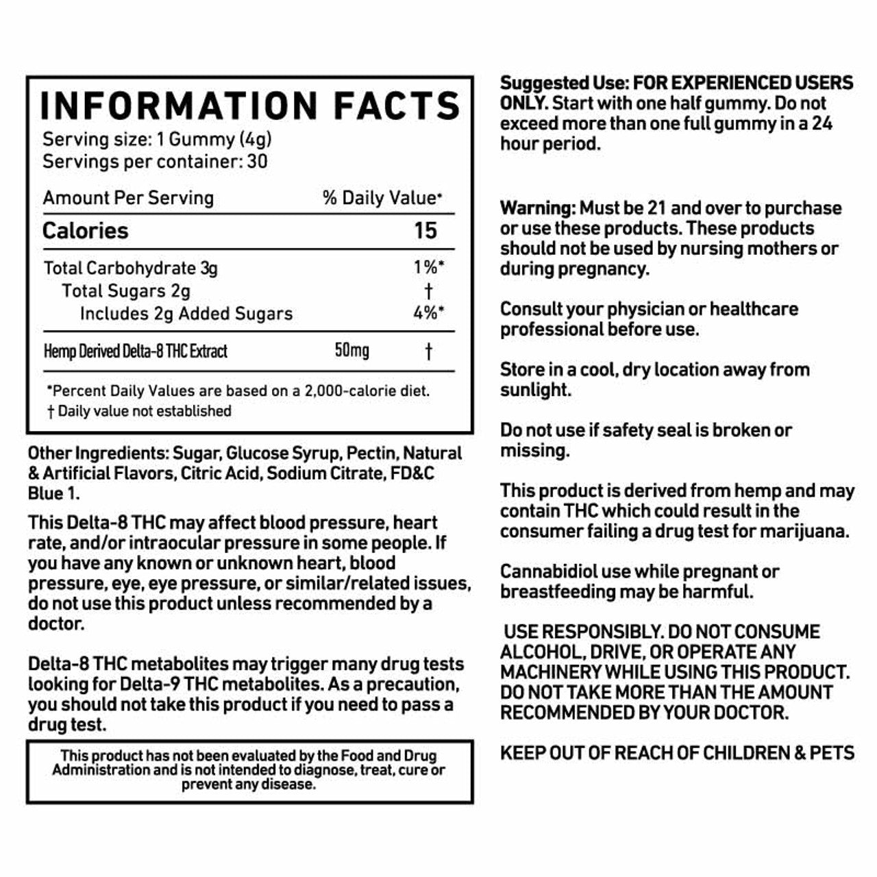 Cannabis Life Delta-8 Gummies – (30ct) 1500mg - Max Strength