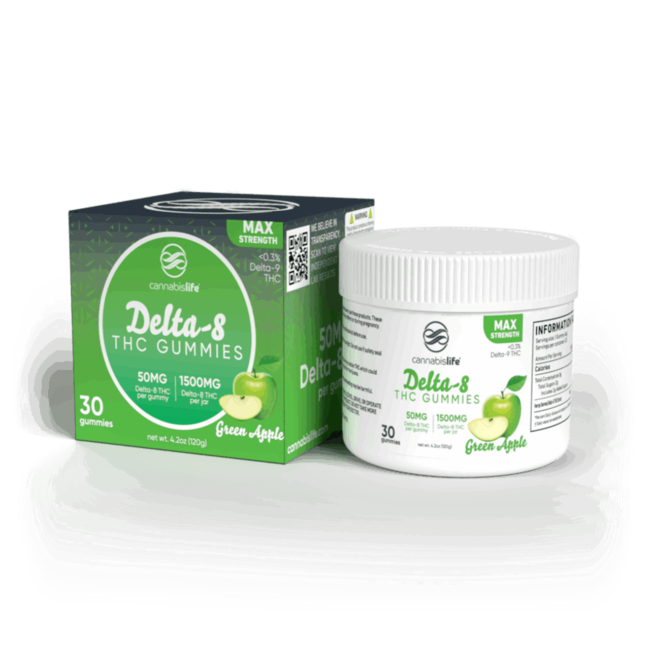 Cannabis Life Delta-8 Gummies – (30ct) 1500mg - Max Strength