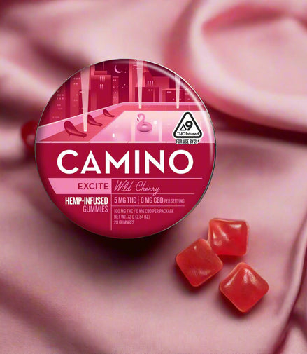 Camino Wild Cherry 'Excite' 5mg Gummies