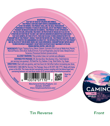Camino Chill – Wild Berry Gummies | 5mg Delta-9 THC