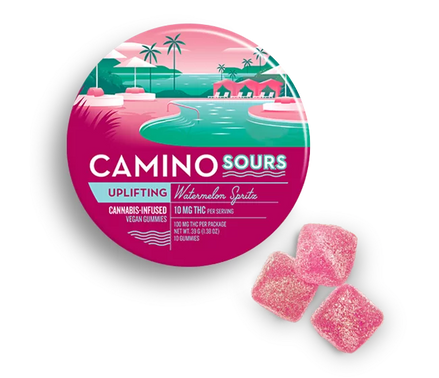 Camino Sours Watermelon Spritz 'Uplifting' Gummies – 10mg Delta-9 THC