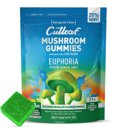 Cutleaf - Euphoria Mushroom Gummies - Sunrise - 1000mg
