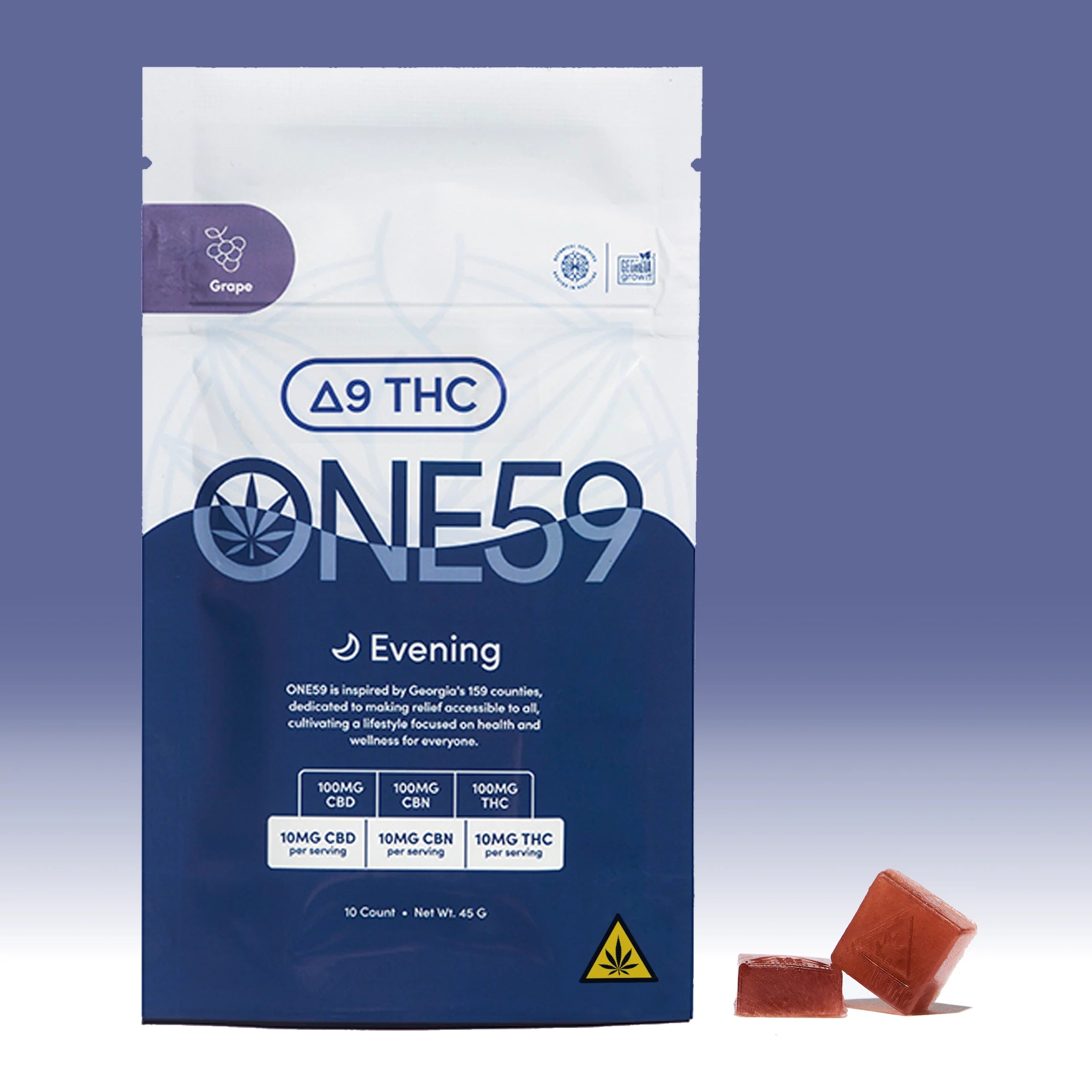 One59 Evening Grape Gummy for Sleep - 10mg