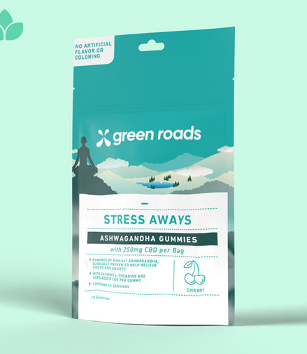 Green Roads Stress Aways Ashwagandha Gummies - 10ct