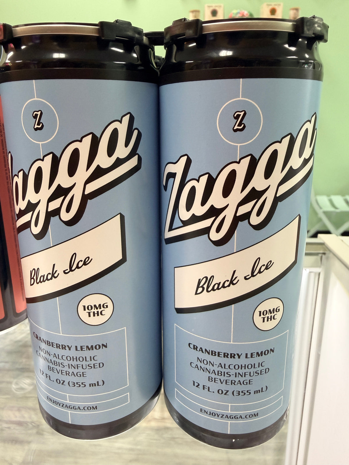 Zagga Black Ice — cranberry lemon, 10 mg THC, 12 fl oz