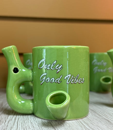 Good Vibes Only Ceramic Pipe Mug