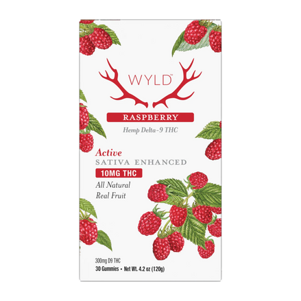 WYLD Raspberry Sativa THC | Active - 30ct