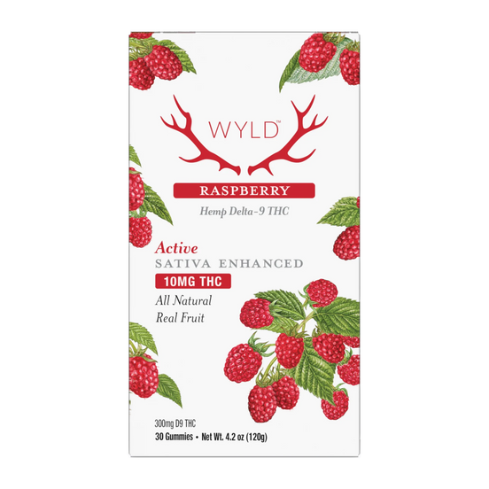 WYLD Raspberry Sativa THC | Active - 30ct