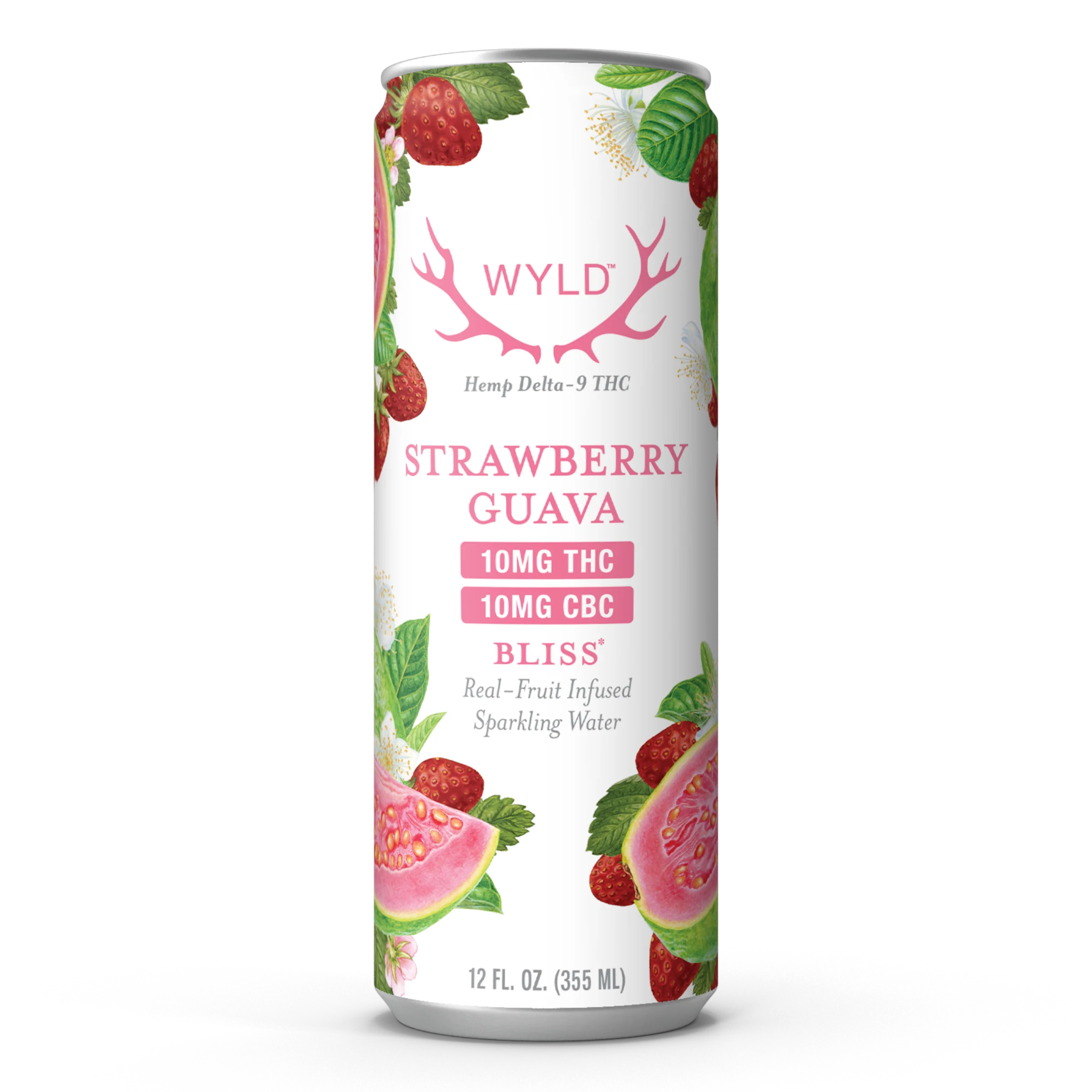 Wyld Strawberry Guava THC:CBC Sparkling Water | Bliss