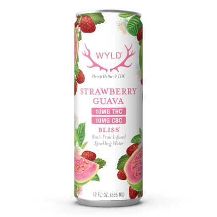 Wyld Strawberry Guava THC:CBC Sparkling Water | Bliss