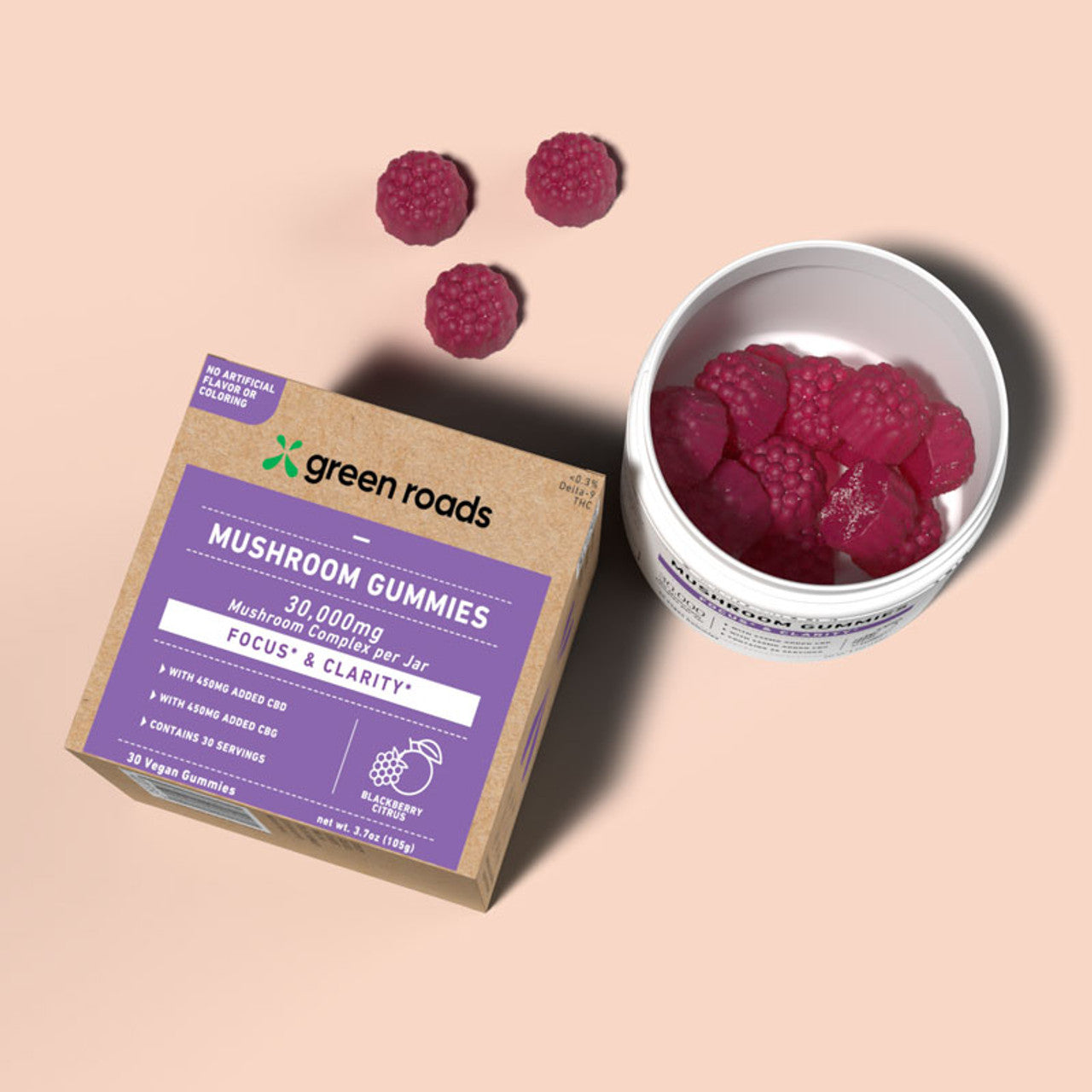 Mushroom Focus & Clarity CBD Gummies - (30ct)