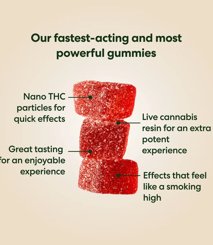 MOOD Rapid Onset THC Gummies - 10ct