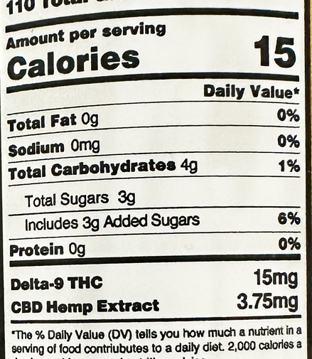 Liquid Gummies Delta-9 Lemon Haze Sativa 300mg - 20ct