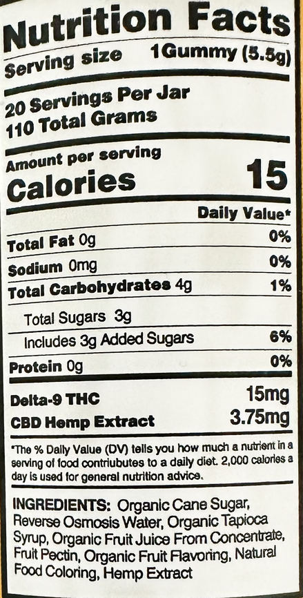 Liquid Gummies Delta-9 Sour Diesel Sativa 300mg - 20ct