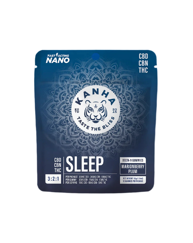 Kanha Sleep 3:2:1 blend CBD, CBN, THC - 10ct