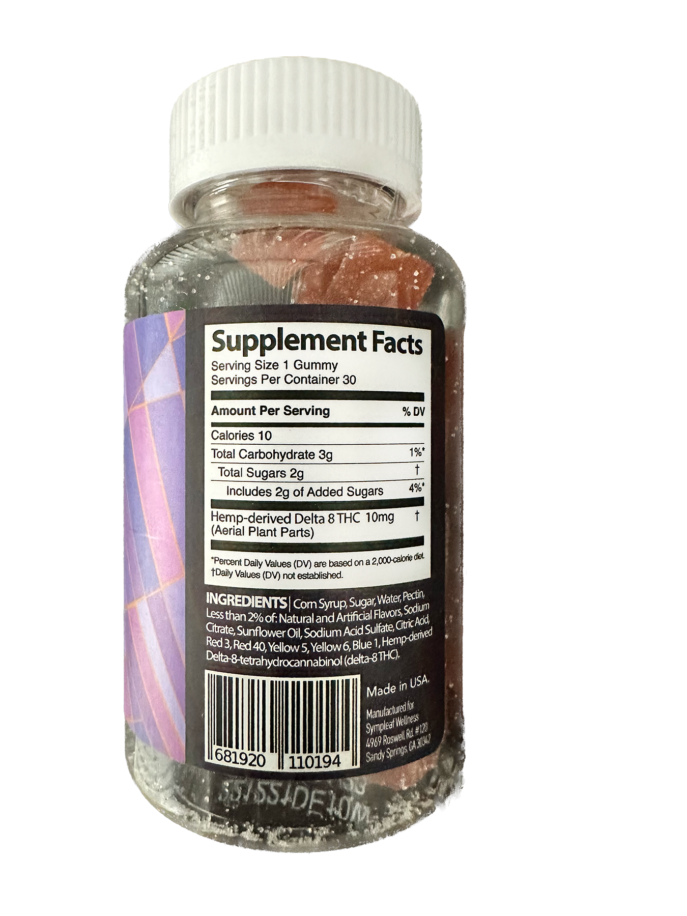 Sympleaf 10mg Delta 8 Gummies