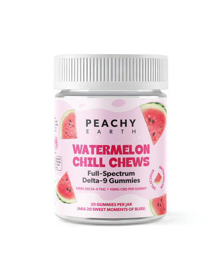 Peachy Earth Watermelon 1:1 Delta 9 Gummies