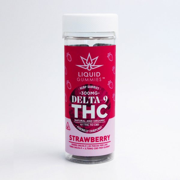Liquid Gummies Delta-9 Strawberry 300mg - 20ct