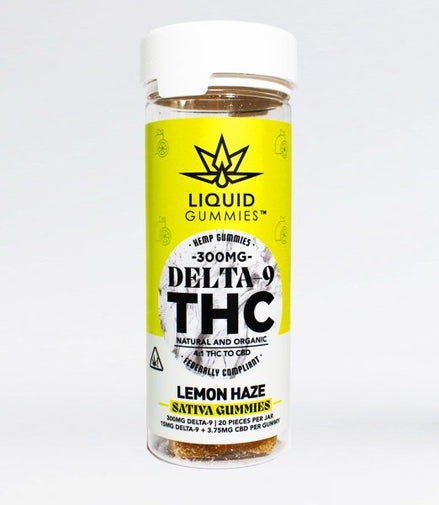 Liquid Gummies Delta-9 Lemon Haze Sativa 300mg - 20ct
