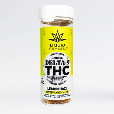 Liquid Gummies Delta-9 Lemon Haze Sativa 300mg - 20ct